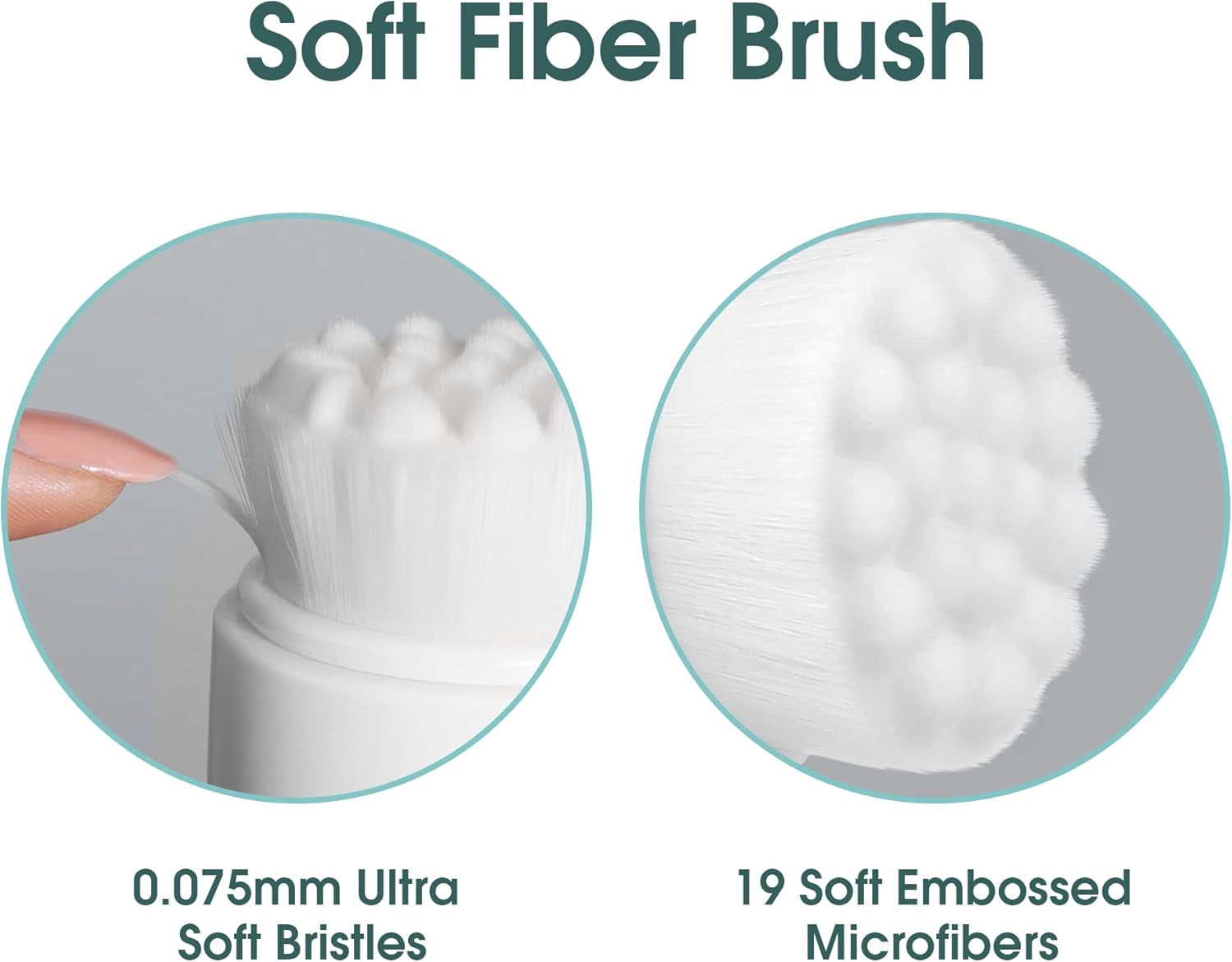 Facial Cleansing Brush,2-In-1 Manual Double Side Face Exfoliating Brush with Ultra Fine Soft Bristles Silicone for Pore Deep Cleansing Massaging Makeup Skincare Removal